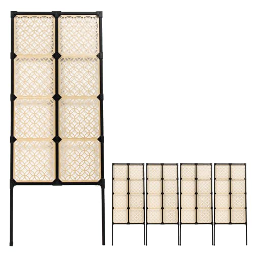 DAIM 目隠しフェンス リング 幅60cm 高さ150cm 4セット入 decobo デコボ 目隠し フェンス 屋外 隣家 柵 べランダ 玄関 庭 おしゃれ ポリカパネル ガーデニング エクステリア 屋外フェンス パーテーション (リング 150cm 4