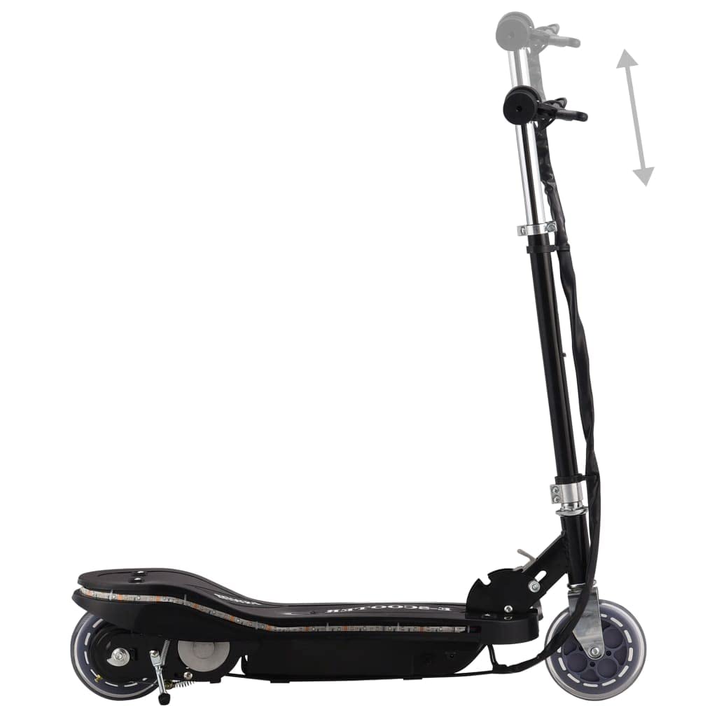 Trottinette électrique Rouge avec LED W, Guidon Pliable, Batteries V, Frein arrière, mobilité Urbaine pour Enfant, Balade en Plein air, Transport Compact