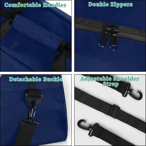 Kids Duffle Bag Personalized Gym Bag Overnight Bags, Ideal for Travel and Sports, Suitable for Men Women for Gym, Dance, Yoga, Durable Waterproof Sport Overnight Handbags Blue4