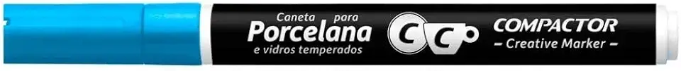 Marcador Creative Porcelana Compactor Avulso Azul Claro