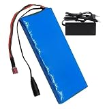 Batería para Bicicleta Eléctrica 36V Y 20Ah con Protección BMS, Paquete Baterías Iones Litio 10S1P para Bicicleta Eléctrica con Cargador XT90+JST