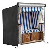 LCGOD Strandkorb Schutzhülle Winterfest 2 sitzer 135×105×175cm/140cm