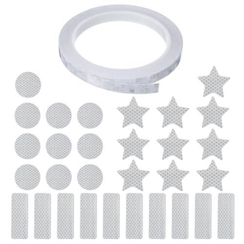 PATIKIL Reflective Tape Set, 0.4 Inch x 26 ft Waterproof