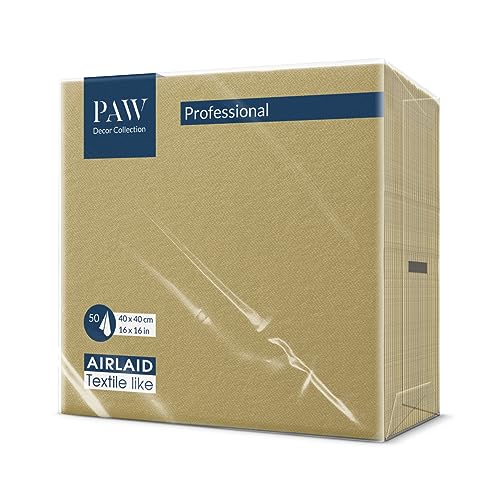 PAW - Servietten aus Airlaid - Stoffähnlich (40 x 40 cm) I 50 Stück...