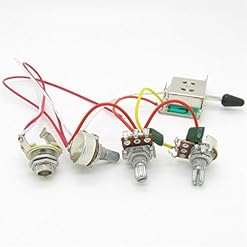 Pxyelec Faisceau de câblage pré-câblé 3 potentiomètres 500 K 1 volume, 2 boutons de contrôle de tonalité et 5… - Les Beatles, Paul McCartney, John Lennon, RIngo Starr, George Harrison Pxyelec Faisceau de câblage pré-câblé 3 potentiomètres 500 K 1 volume, 2 boutons de contrôle de tonalité et 5… – Image 6