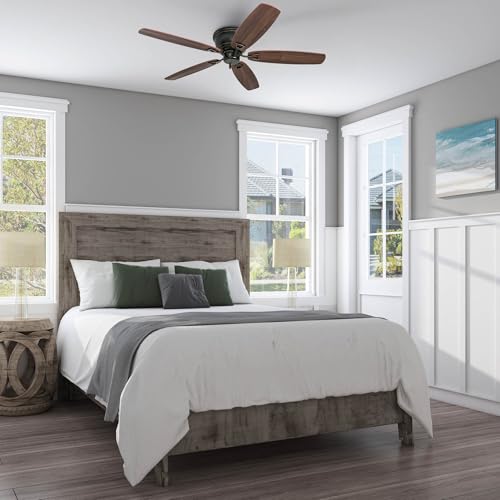 Honeywell Glen Alden 52 Inch Flush Mount Ceiling Fan, Oil Rubbed Bronze - image 6