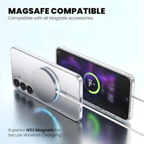 Image of Anti-Yellow Clear Case for Samsung Galaxy S26 | UV Shield Technology | Zero-Yellowing Formula | Drop Protection (TPU + Polycarbonate | Crystal Clear)