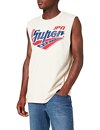 Superdry M6010364a Boho Cut off Graphic Vest, al