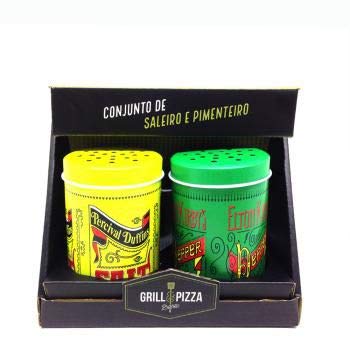 Conjunto de Saleiro e Pimenteiro Grill & Pizza Verde