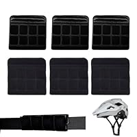 Lyivisk 6 Stück Helmpolster Set Universal Kinnpolster Innenpolster für Motorrad Fahrradhelme Komfortable Polster Fahrradhelm Ersatz für sicheren Halt Helmpolster Fahrradhelm Zubehör (Schwarz)