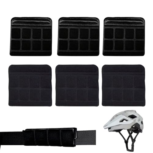 Lyivisk 6 Stück Helmpolster Set Universal Kinnpolster Innenpolster für Motorrad Fahrradhelme Komfortable Polster Fahrradhelm Ersatz für sicheren Halt Helmpolster Fahrradhelm Zubehör (Schwarz)