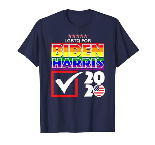 Biden Harris 2020 LGBT Gay Pride USA Election Democrat Party T-Shirt