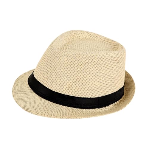 Fiocias Panama Hat for Women and Men, Yellow