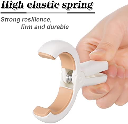 Xinzistar 6 Pcs Large Beach Towel Clips Plastic Clothes Pegs Strong Grip Laundry Clips Windproof Clothes Pins Non-Slip Safety Sun Chair Travel Clips for Beach, Garden, Pool, Sunbeds
