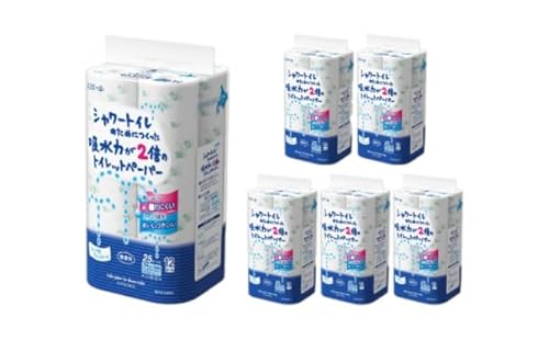 2回お届け 計144ロール エリエール シャワートイレのためにつくった吸水力が2倍 トイレットペーパー ダブル 25m 12R 6パック 計72ロール 防災 常備品 備蓄品 消耗品 日用品 北海道 赤平市