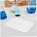 LOEFLIFA 4Pcs Chemical Resistant Laboratory Trays Acid Alkali Resistant Plastic Serving Trays Spill Reagent Plates for Scientific Experiments Educational and Industrial Use