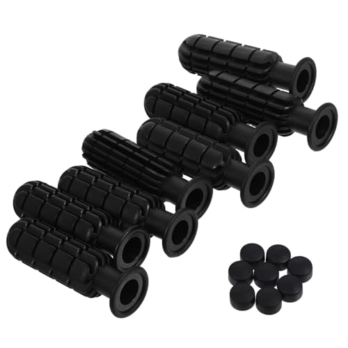 BESTonZON 8 Piezas Accesorios para Futbolín Infantil Abordando Pelota Campo Fútbol Mango De Futbolín Mini Futbolín Juego Deportes Paso Sacudida Lanzamiento Marcador Neto Black Páginas