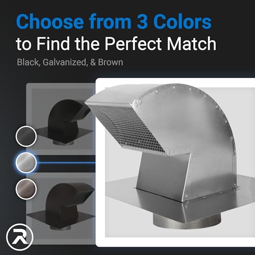 Generic Goose Neck Painted Exhaust Roof Vent With Extension  thumb #3