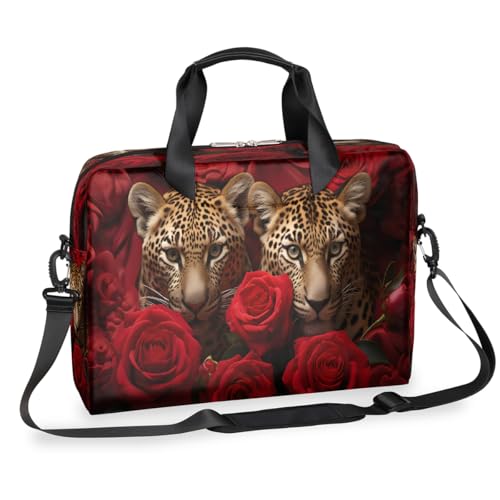Maletín para laptop unisex 15.6-16 pulgadas rojo con estampado miniatura 1