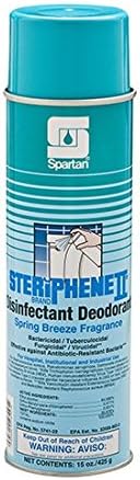 Spartan Steriphene II Brand Desinfectante Desodorante Spring Breeze Fragancia, estuche