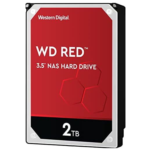 WD WD20EFAX NAS Intern Hårddisk, 2 TB, Röd