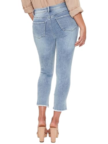 Royalty For Me Womens Women's Petite Vintage High Rise Tulip Ankle Jeans3