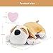 Moropaky Dog Toy with Heartbeat Puppy Toy Dog Anxiety Toy to Separate Relief for Puppy Cuddle Soother Comfort Calming Create Training Sleep Aid Behavioral Aid Heartbeat Stuffed Animal, Yellow