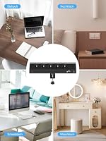 Mehrfachsteckdose Schreibtisch mit USB 30W, Verlängerungskabel 10M, Schwarz – Ansicht 8