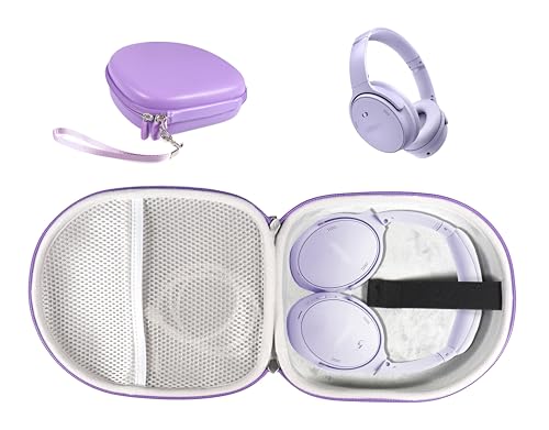 Image of Case for Bose QuietComfort Bluetooth Headphones with Microphone, QuietComfort 45, 35, 35 II, Replacement case only (Purple)