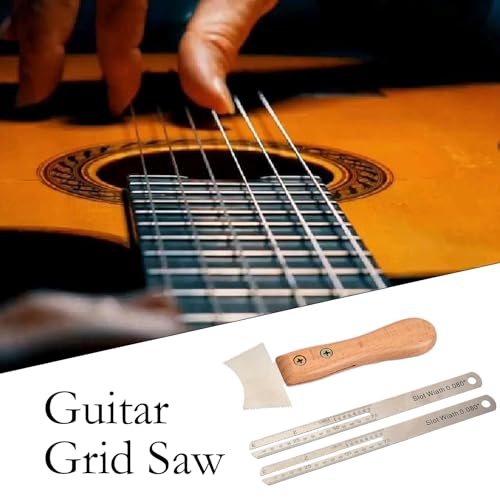 Nettoyer les touches grâce à la règle de guitare droite entaillée