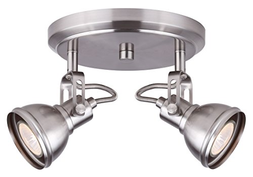 Canarm Icw622A02Bn10 Ltd Polo 2 Light Ceiling/Wall, Brushed Nickel With Adjustable Heads #TOP7