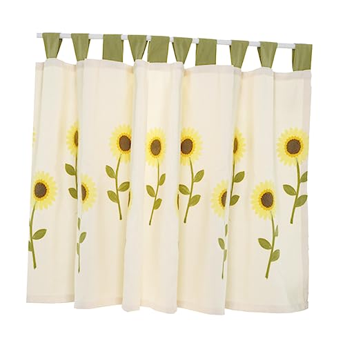 Cortinas transparentes bordadas de gasa rural VINTORKY para panel de ventana de puerta 2