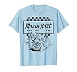 Mario Kart Racing Team Outlined Mario Drift Graphic T-Shirt T-Shirt