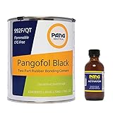 Pang Industrial Pangofol Black (CFC-Free) Two-Part Cement for Cold Bonding Rubber to a Variety of Materials Including Rubber, Metal, Fiberglass and More - Includes Activator