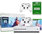 Xbox One S 1TB Battlefield V Bundle: Xbox One S 1TB Console, 2 Wireless Controller, Battlefield V Deluxe Edition, Battlefield: 1943, Battlefield 1 Revolution, 3-month Xbox Live Gold Membership