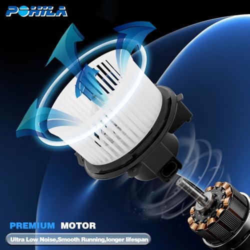 Image of 700236 HVAC Blower Motor Assembly Replacement for Chevy 2007-10 Silverado 1500 /2500 /3500(HD),09-13 Traverse,for GMC 07-11 Sierra 1500,2007-13 Acadia,for Buick 2008-12 Enclave,for Saturn Outlook