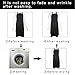 BIGHAS Adjustable Bib Apron with Pocket Extra Long Ties for Women Men, 18 Colors, Chef, Kitchen, Home, Restaurant, Cafe, Cooking, Baking (Black)