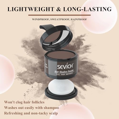 Sevich AMNAIFQNV-63 Hairline Powder,Instantly Conceals Hair Loss, Root Touch Up Powder thumb #3