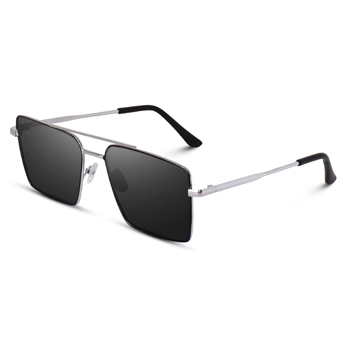 UV Protected Lightweight Square Classic Retro Metal Frame Full Rim Sun Glasses for Women and Men-image-19