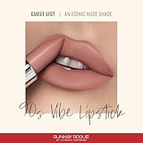 Runway Rogue 90s Vibe Lipstick, Moisturizing Matte Nude Lipstick, ‘Guest List’