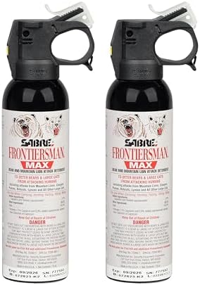 SABRE Frontiersman MAX Bear Spray & Mountain Lion Deterrent – 40‑...