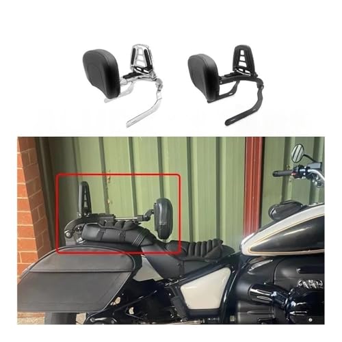Dossier passager R18 porte-bagages réglable chrome noir pour Roctane et Bagger - 2