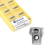 DelitonGude 10pcs APKT1003PDTR CNC Lathe Indexable Solid Carbide Milling Turning Insert for The Finishing of...