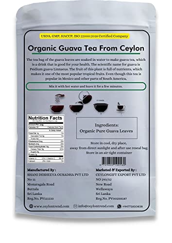Kc Creation Organic Guava Leaves Tea Bags, 30 Tea Bags, Natural Guava Herbal Tea Made By Fresh Guava Leaves (30 Count) #TOP1
