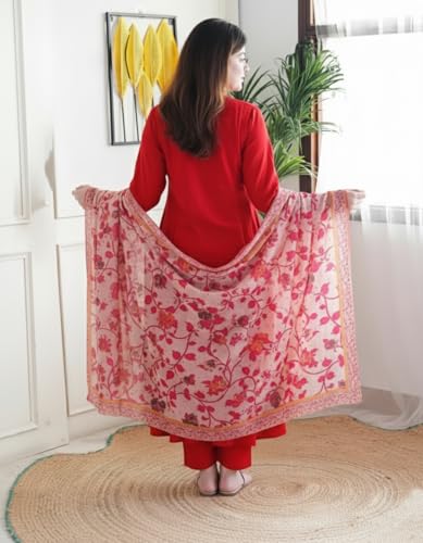 Image of KLOSIA Women Embroidery Kurta and Pant Set with Dupataa