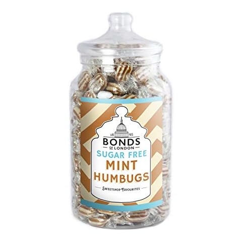 Bonds of London Sugar Free Mint Humbugs Jar Cover
