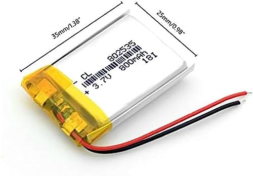 3.7v 800mah 802535 Batteria al litio polimerica