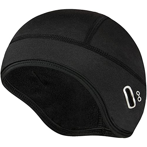 Gorro De Ciclismo a Prueba De Viento, Gorro Running para Hombre, Forro Cálido para Casco con Orificio para Gafas, con Orejeras, Gorros Deporte De Invierno al Aire Libre Térmico, Apto para Moto, Esquí