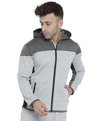 Image of CHKOKKO Men Winter Sports Gym Track Zipper Stylish Jacket Maroon 3XL