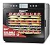 magic mill MFD-7100 Food Dehydrator Machine, 7 Trays Stainless Steel, Black